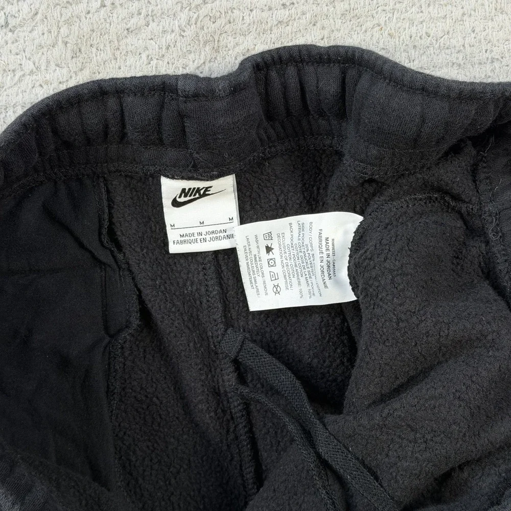Nike Sweatpants Mens Medium Black Sportswear Club Fleece Joggers Gym Drawstring